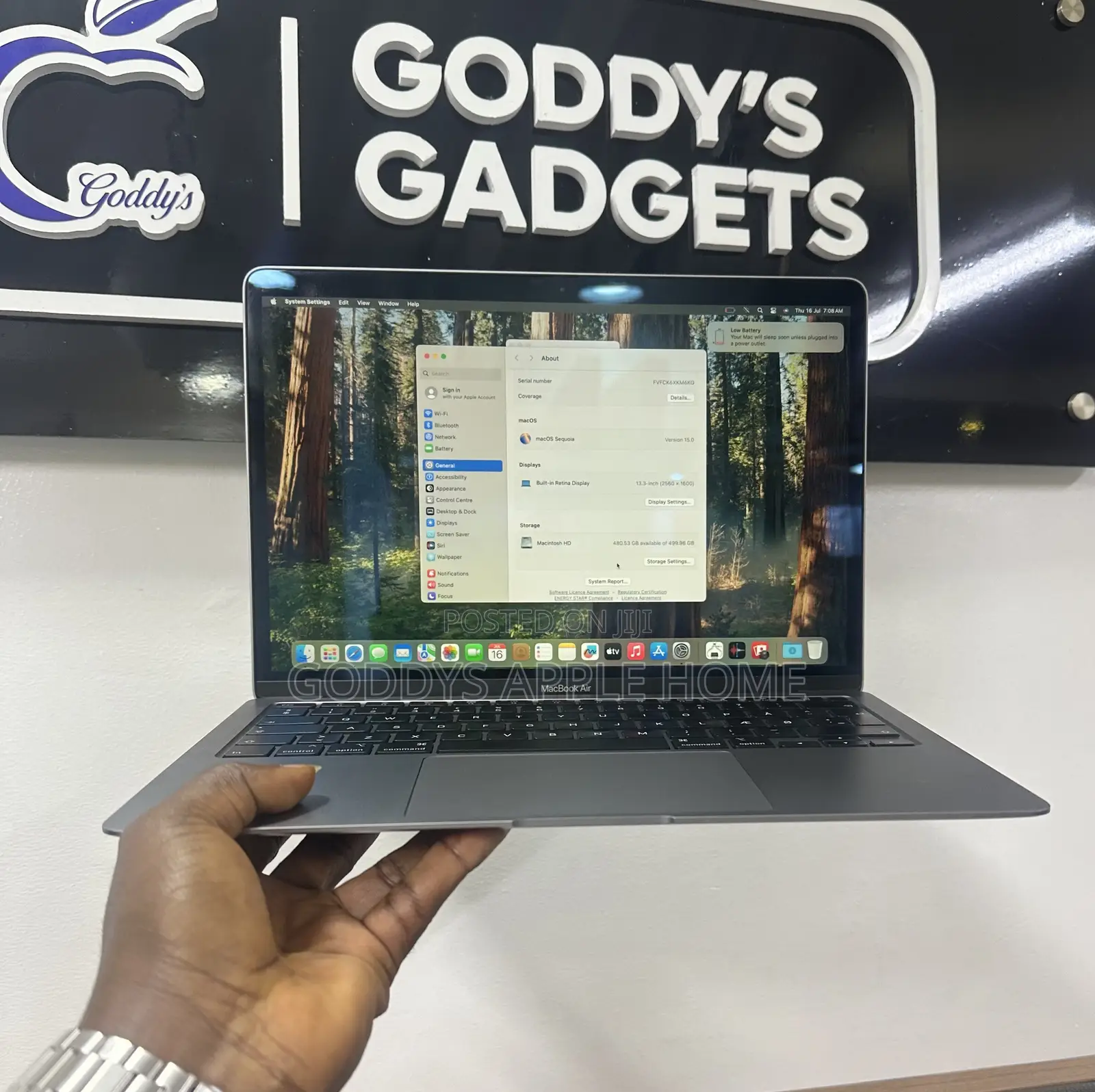 Laptop Apple MacBook Air 2020 8GB Intel Core i5 SSD 512GB