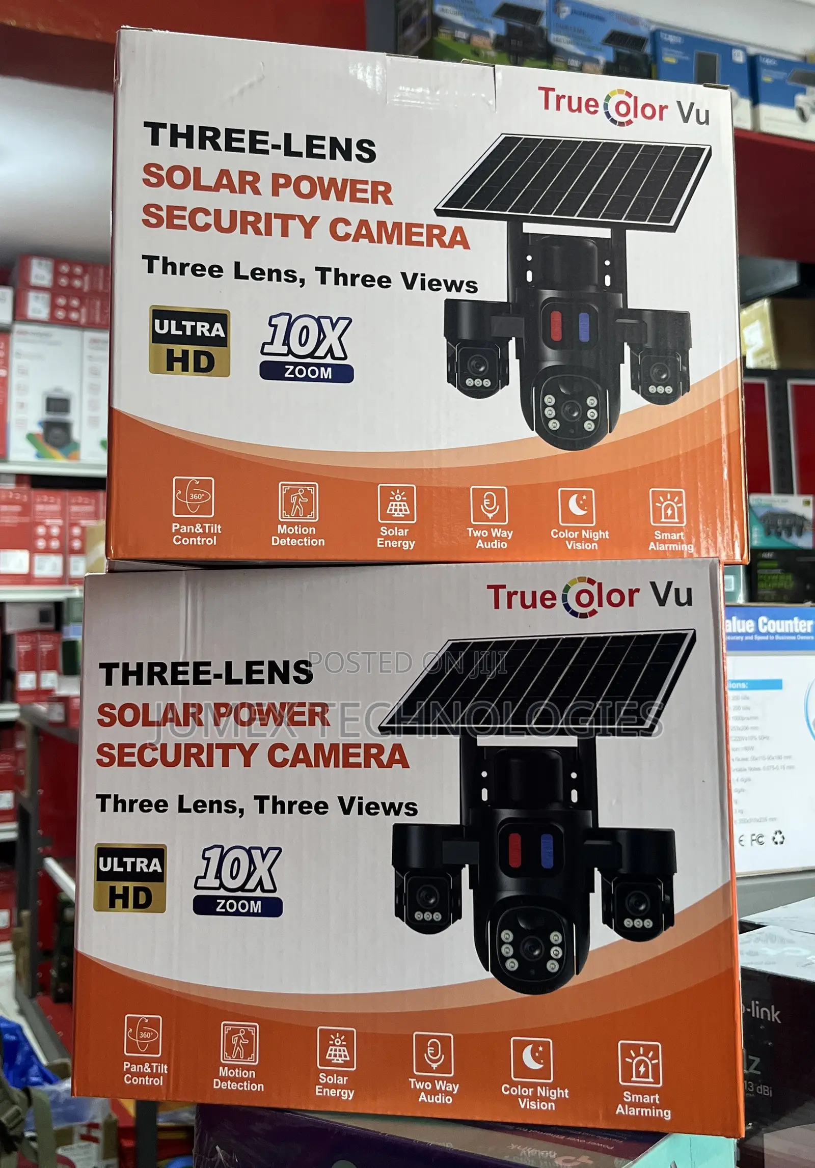 WIFI 3 Lens Solar Camera True Colorvu 15mp G15-Tl-Wifi App: EseeCloud