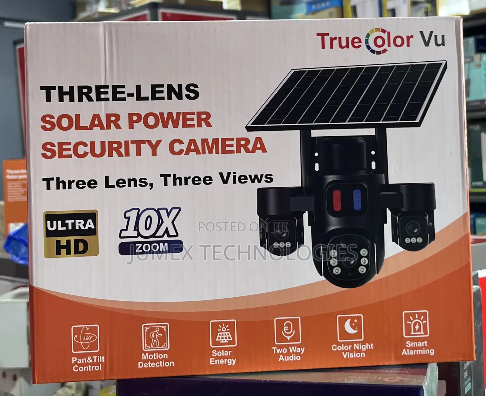 WIFI 3 Lens Solar Camera True Colorvu 15mp G15-Tl-Wifi App: EseeCloud