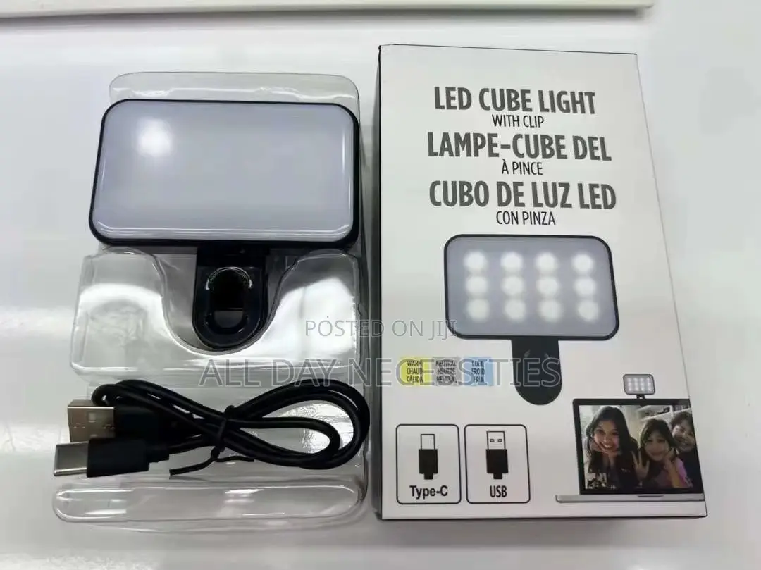 LED Cube Light With Clip – Bright, Portable & Convenient!