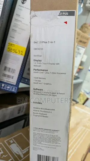 New Laptop Dell Plus 14 16GB Intel Core Ultra 7 SSD 1T