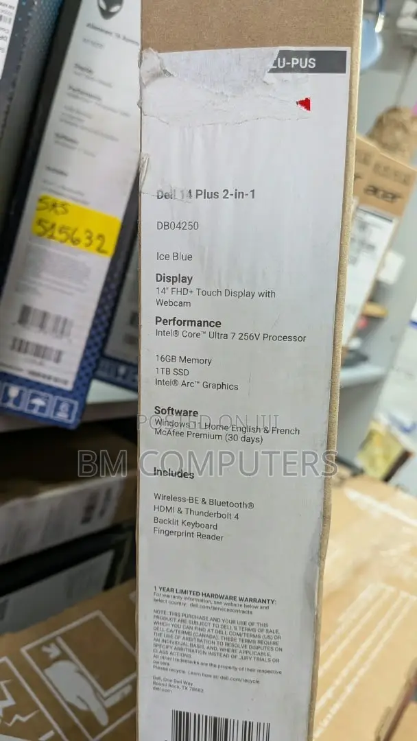 New Laptop Dell Plus 14 16GB Intel Core Ultra 7 SSD 1T