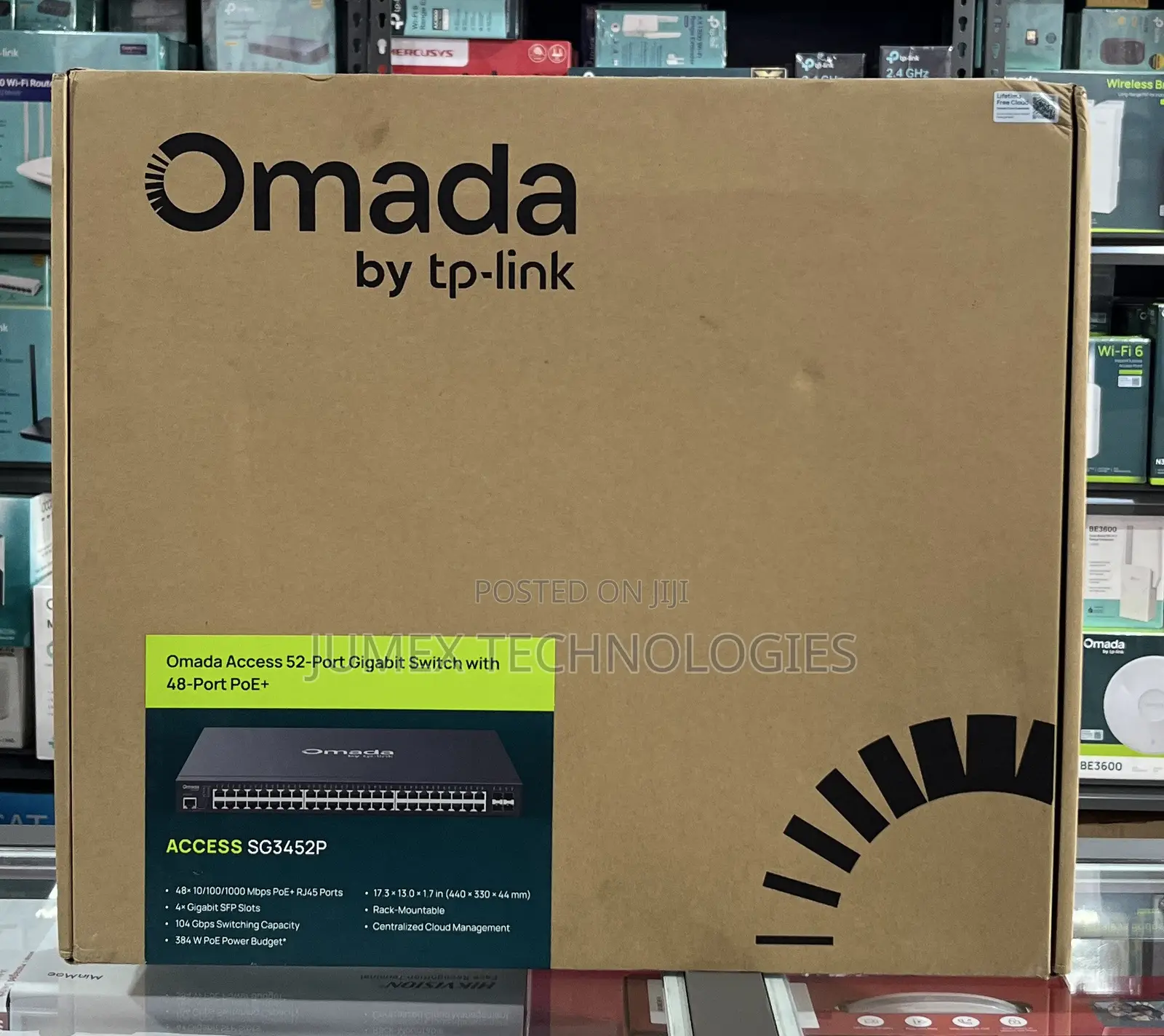 TP-Link Omad 52-Port Gigabit Switch With 48-Port PoE+ ACCESS SG3452P