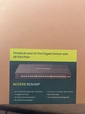 TP-Link Omad 52-Port Gigabit Switch With 48-Port PoE+ ACCESS SG3452P