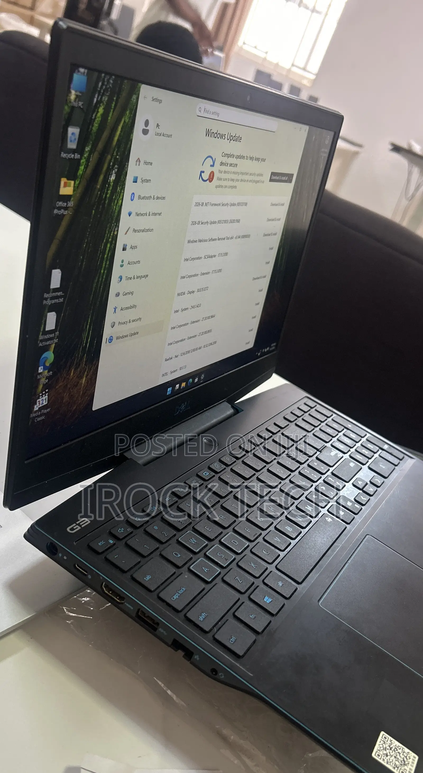 Laptop Dell G3 15 3590 8GB Intel Core i5 SSD 256GB