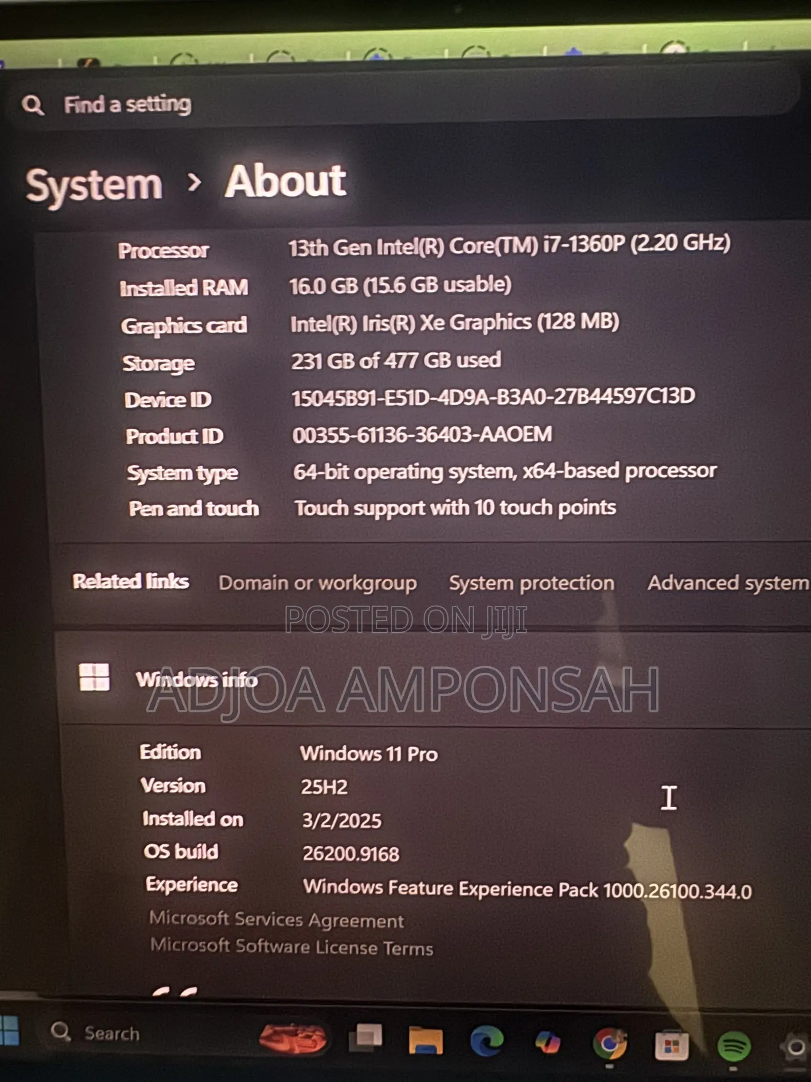 Laptop Dell XPS 13 16GB Intel Core i7 SSD 512GB