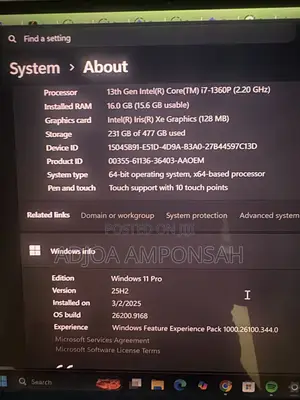 Laptop Dell XPS 13 16GB Intel Core i7 SSD 512GB