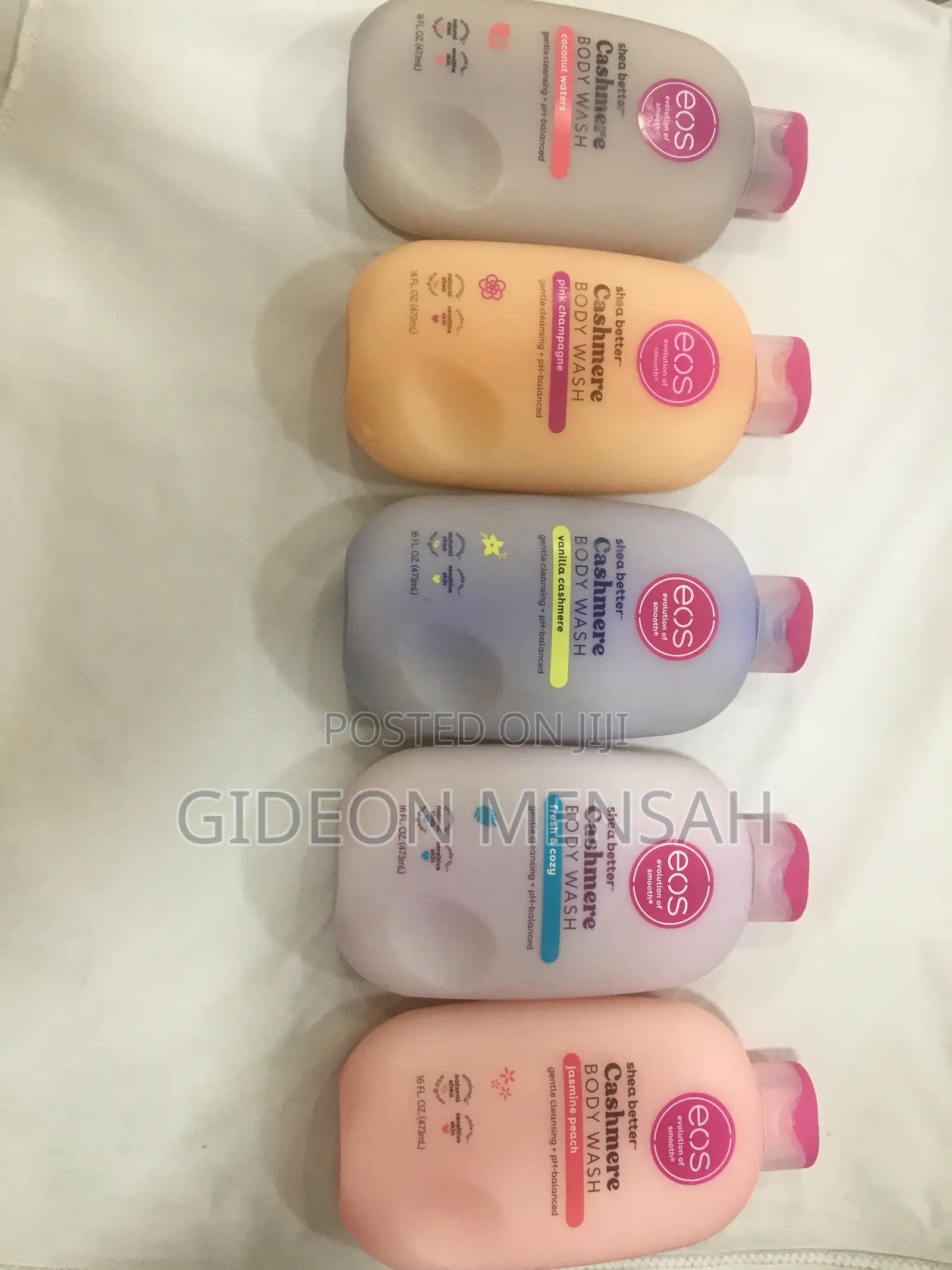 Original EOS Shea Better Cashmere Body Wash &24H Lotion-4Scents Availa