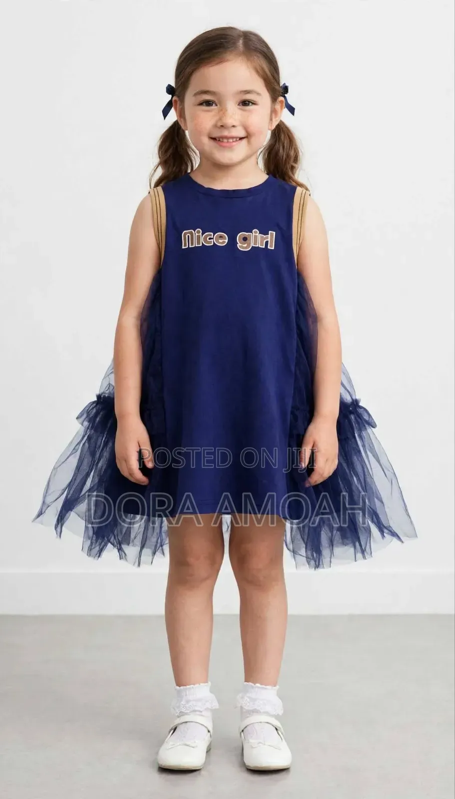 Navy Blue Tulle Frock (Nice Girl)