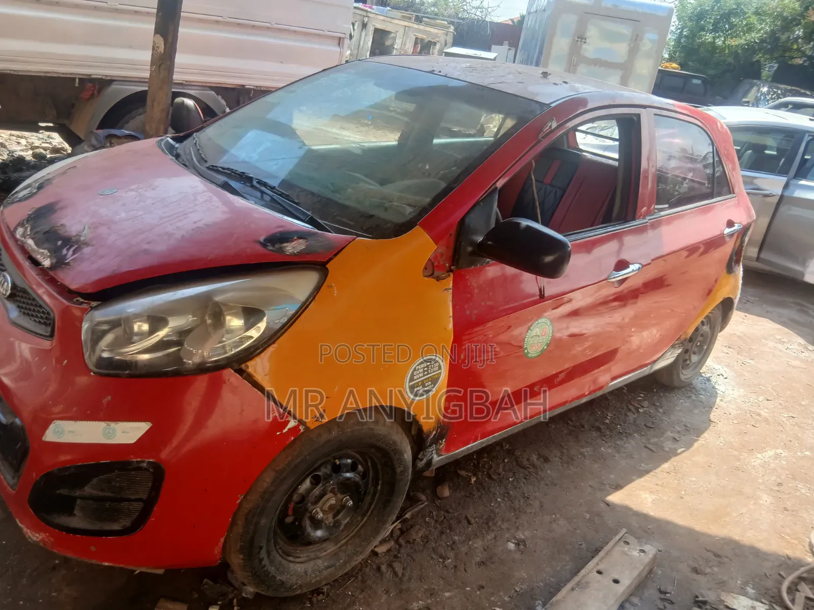 Kia Morning 2012 Red