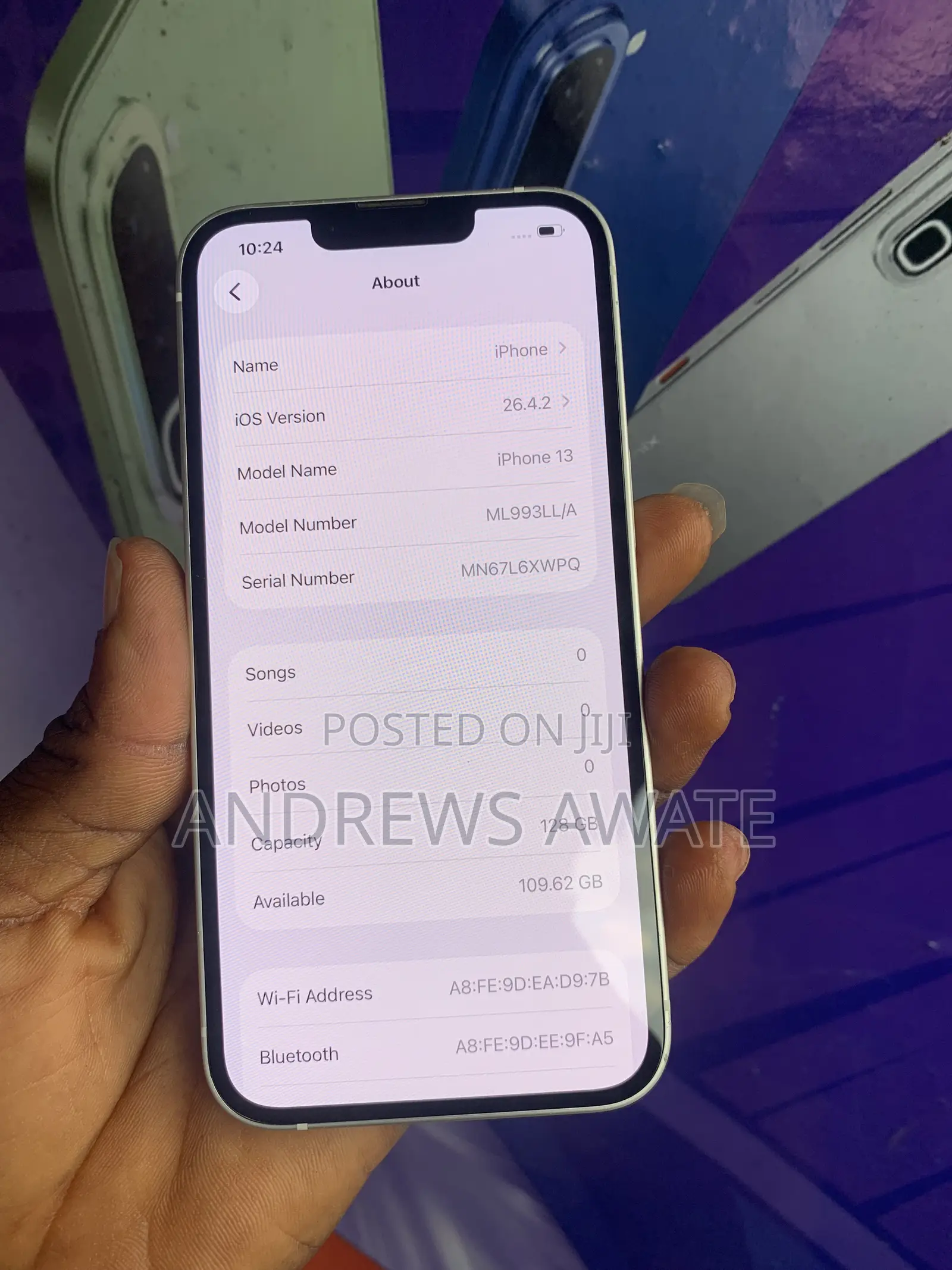 New Apple iPhone 13 128 GB White