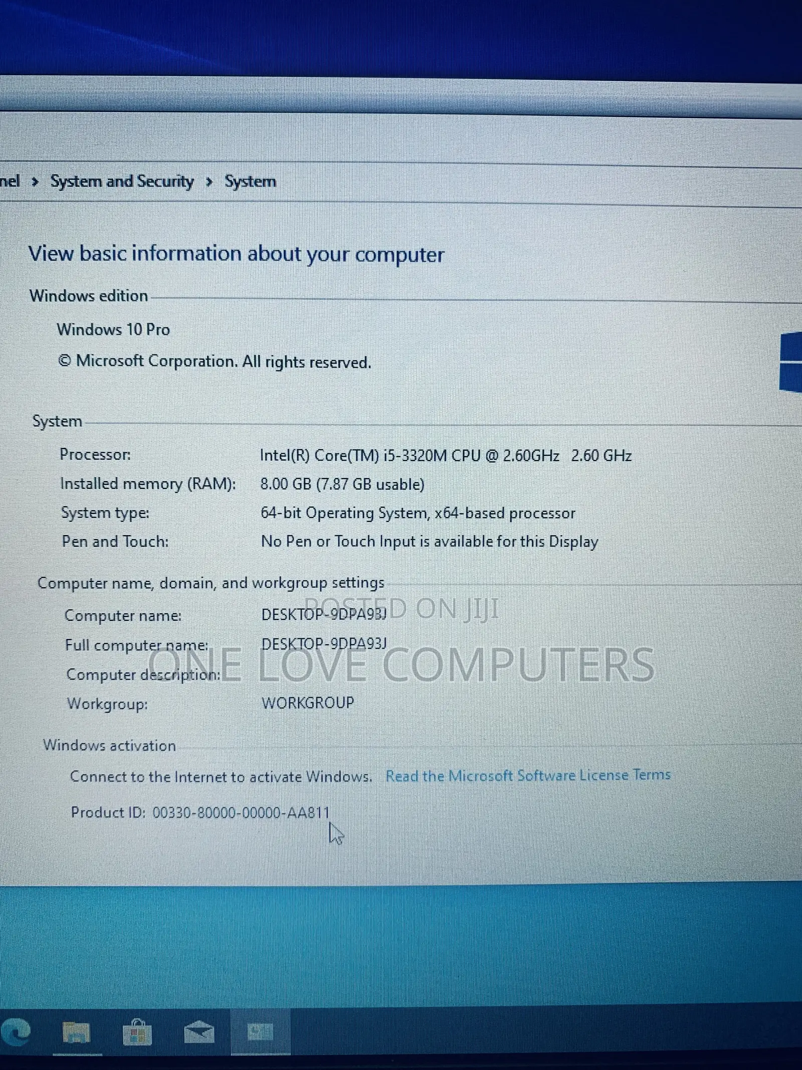 Laptop HP EliteBook 8470P 8GB Intel Core i5 HDD 320GB