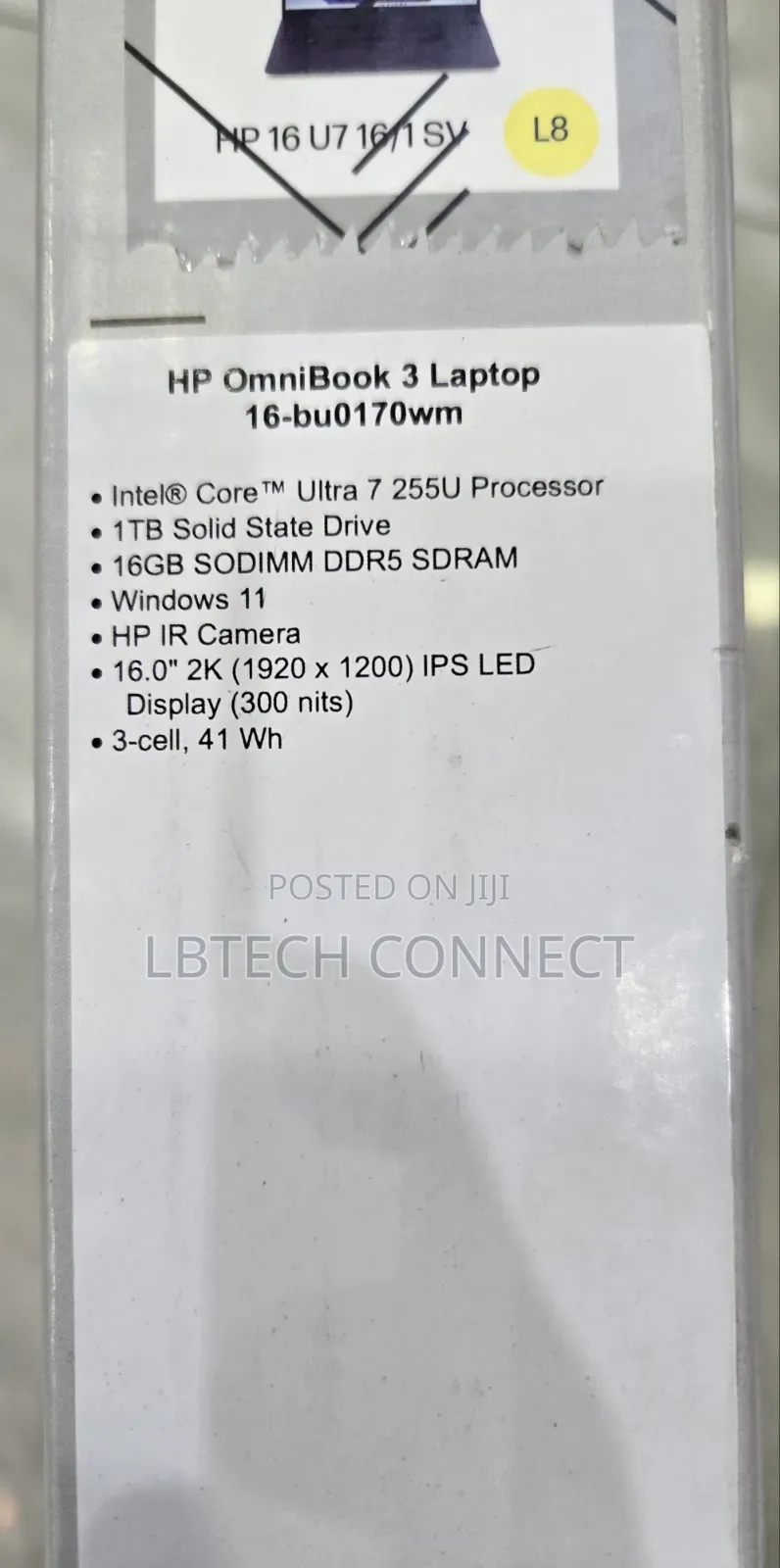 New Laptop HP OmniBook 5 16" 16GB Intel Core Ultra 7 SSD 1T
