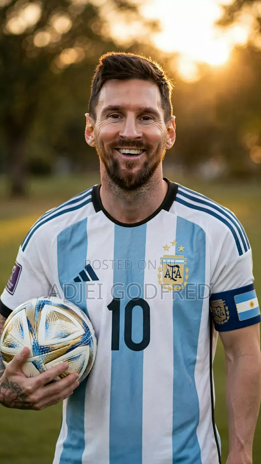 Messi Argentina 4k Poster