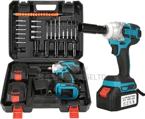 Cordless Impact Wrench Set Industrial Power Wrench Kits Brushless