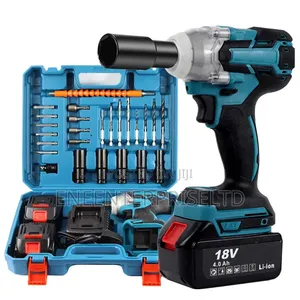 Cordless Impact Wrench Set Industrial Power Wrench Kits Brushless