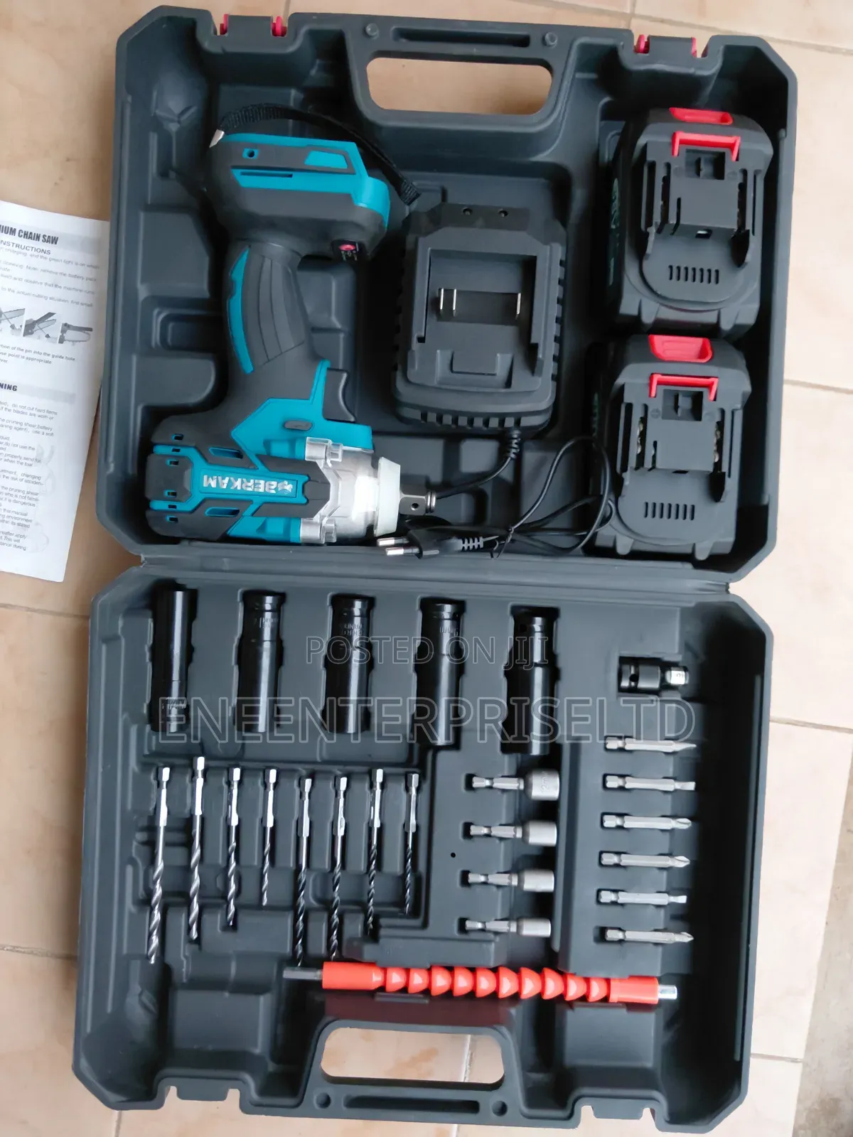 Cordless Impact Wrench Set Industrial Power Wrench Kits Brushless