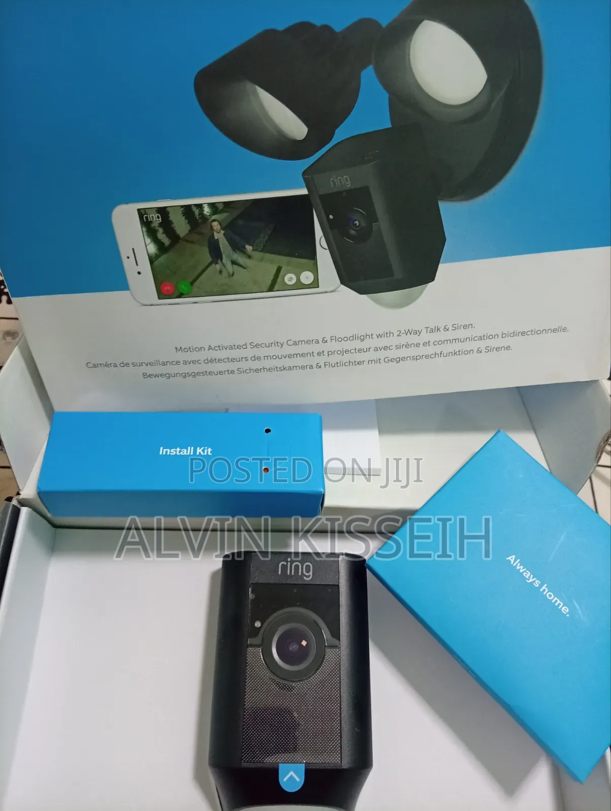 Flood Light Ring Security Camera