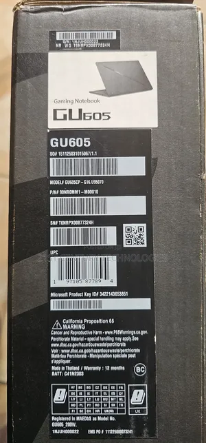 New Laptop Asus ROG Zephyrus G16 16GB Intel Core Ultra 9 SSD 1T
