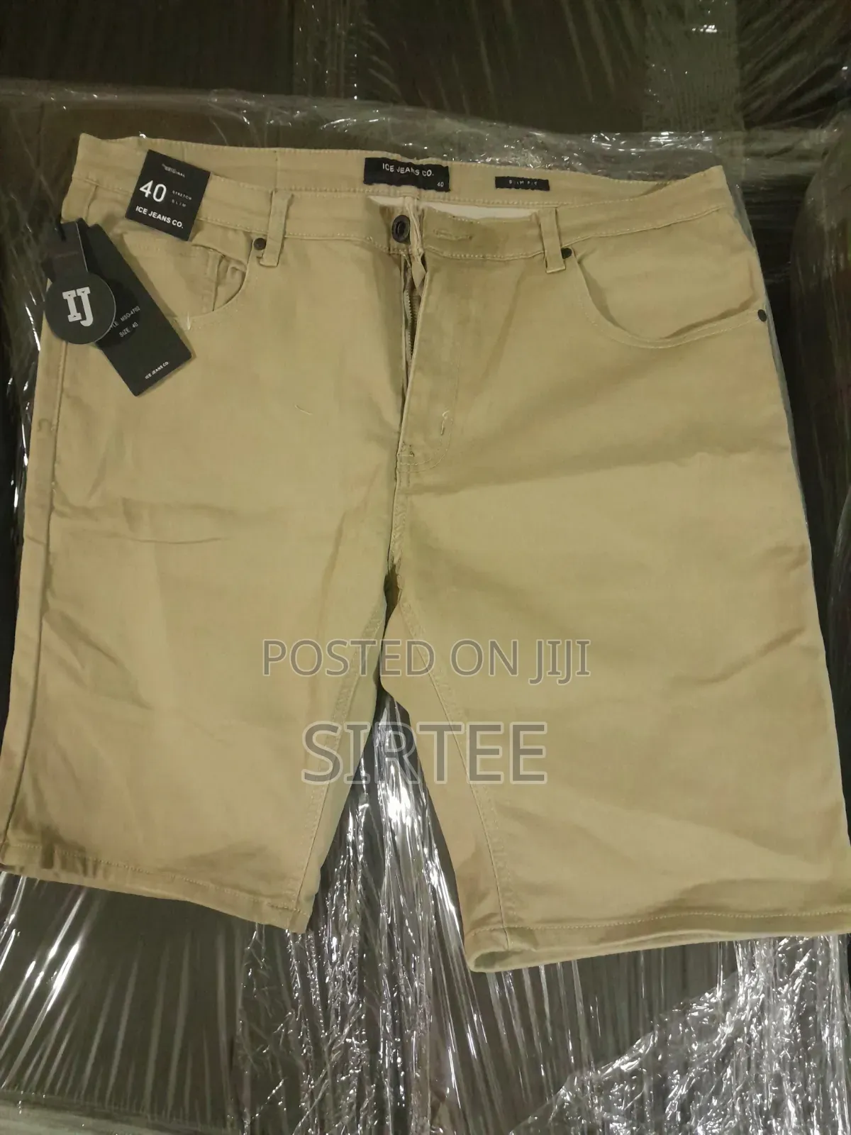 Mens Khaki Shorts