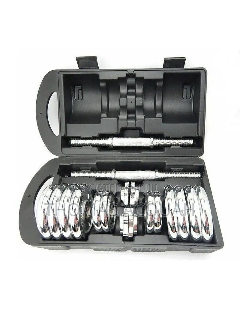 30KG Chrome Plated Adjustable Dumbells