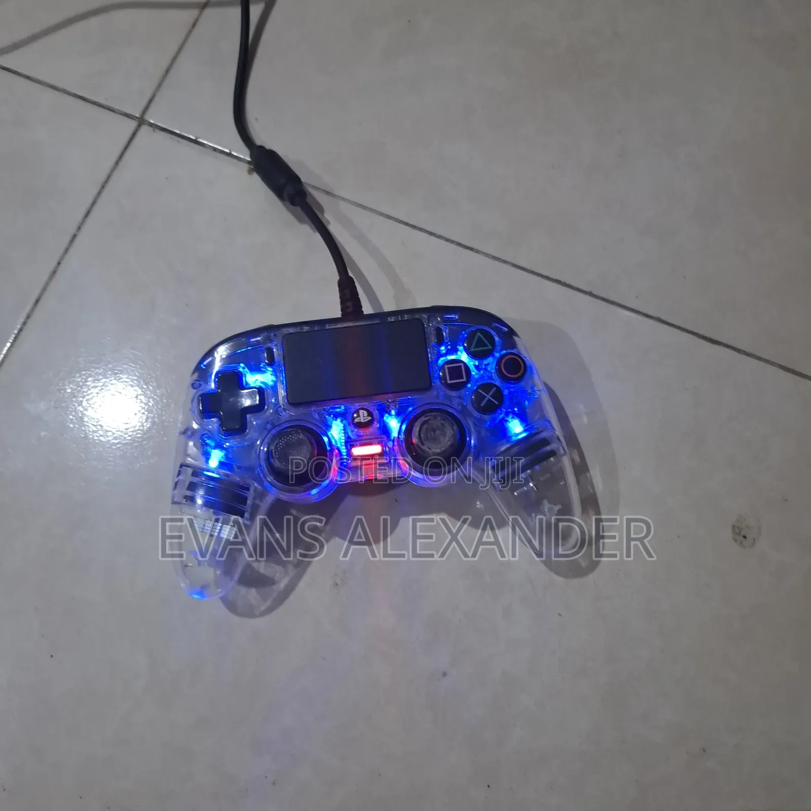 🎮 Transparent LED Wired Gaming Controller — GH₵150