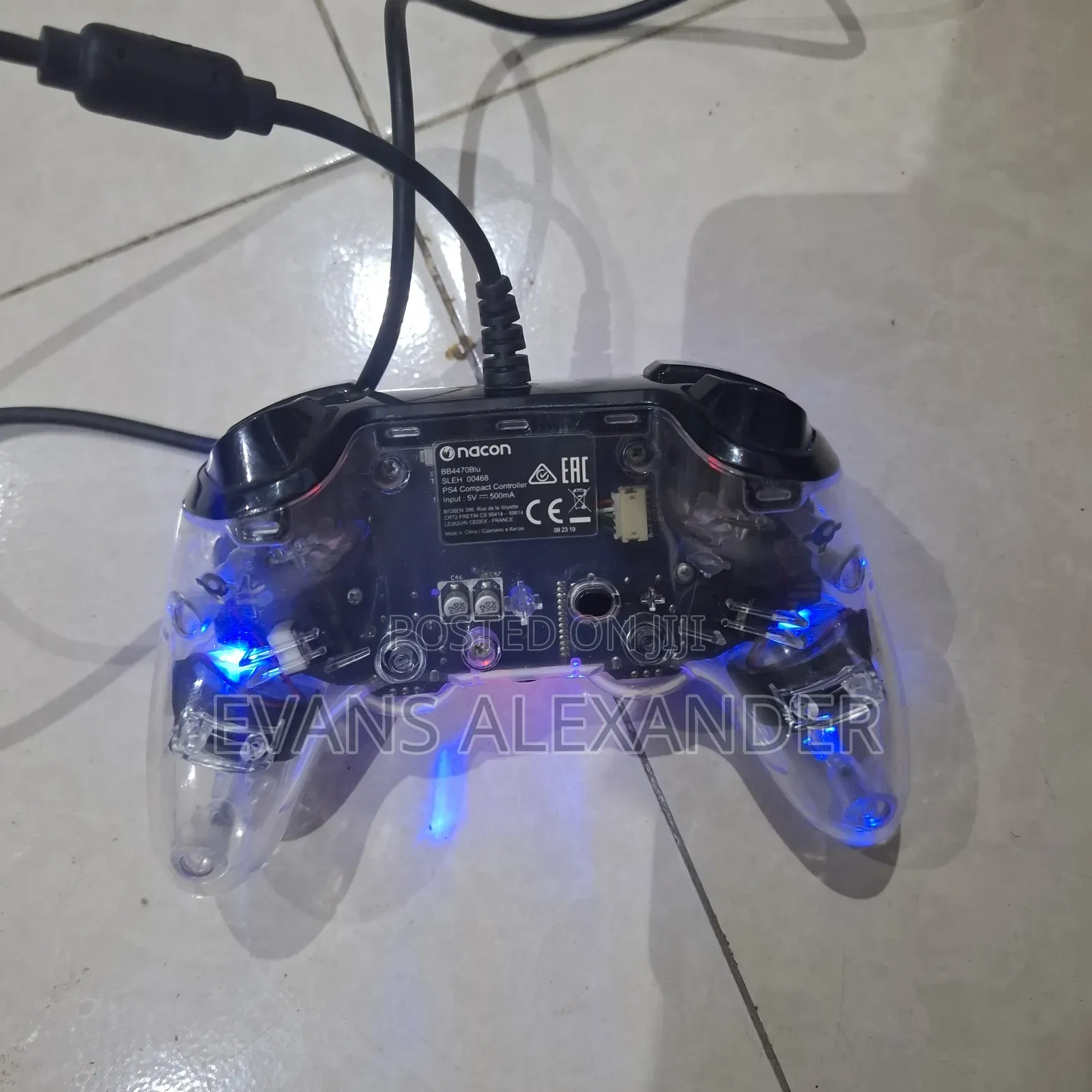 🎮 Transparent LED Wired Gaming Controller — GH₵150