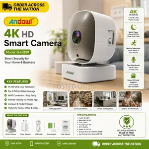 Andowl Q-Hq39 4K HD Wi-Fi Smart Security Camera – White