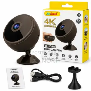 Mini Security Camera – 4K Wi-Fi – Night Vision – Motion Detection