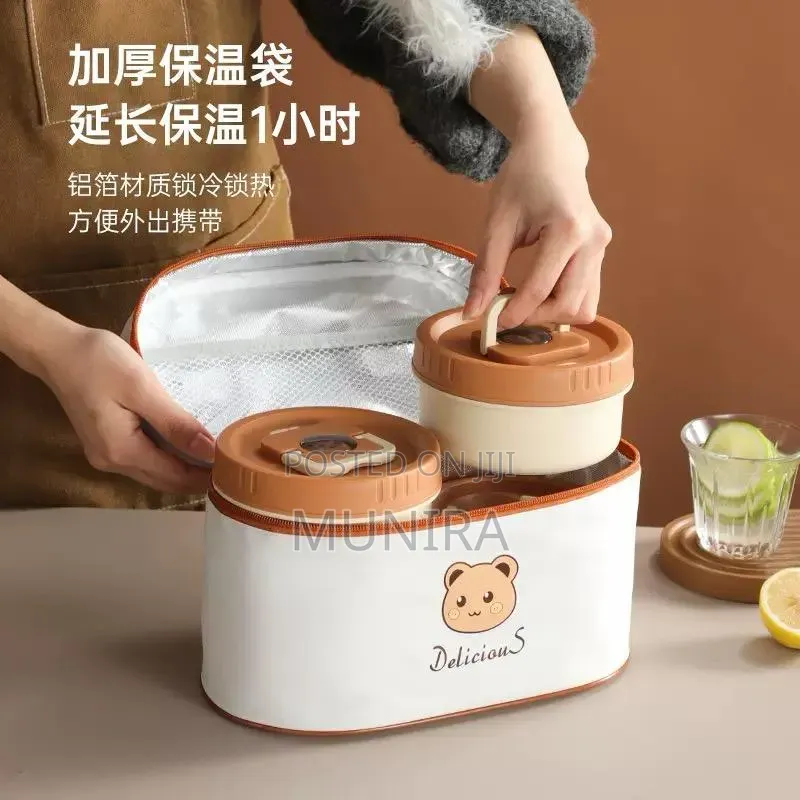 4 in 1 Lunch Bowls With Insulators Bag.