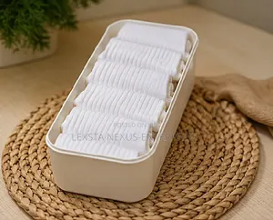 Mid-Calf Socks- White 6 in a Box