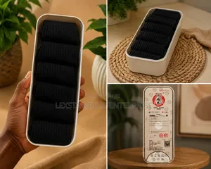 Mid-Calf Socks- Black 6 in a Box