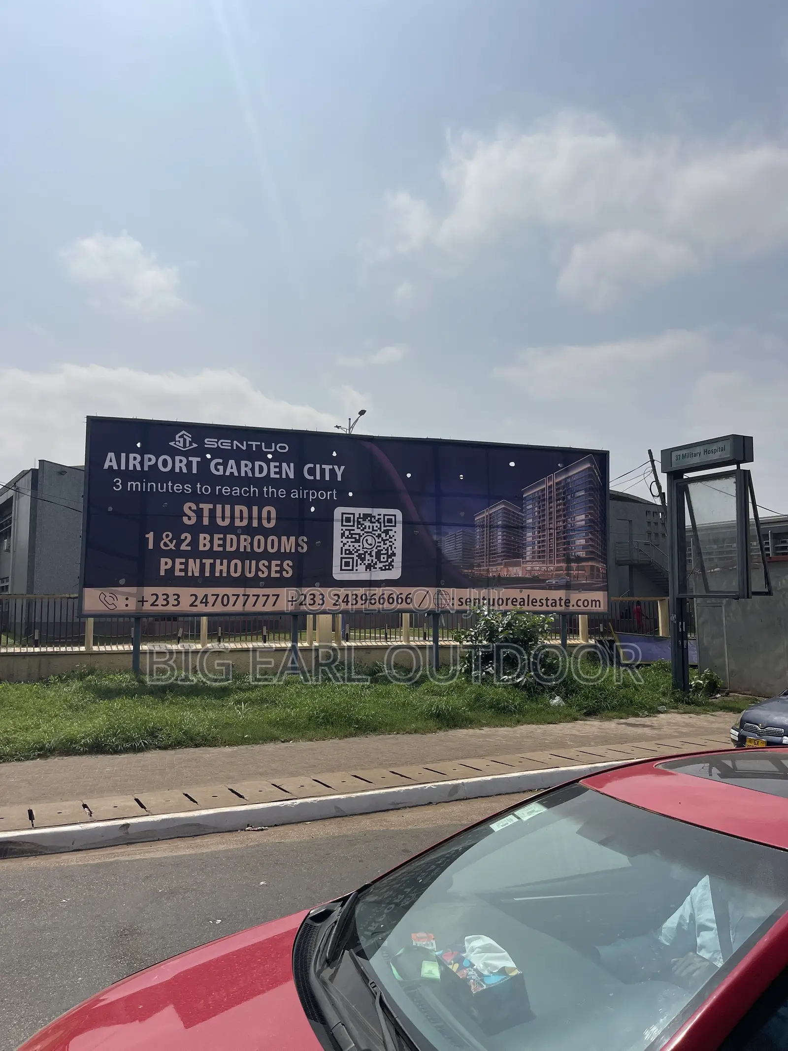 Billboard for Rent Located at 37 Military Military Hospital
