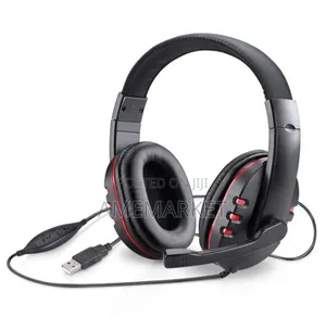 USB Gaming Headset With Microphone – Over-Ear Headphones