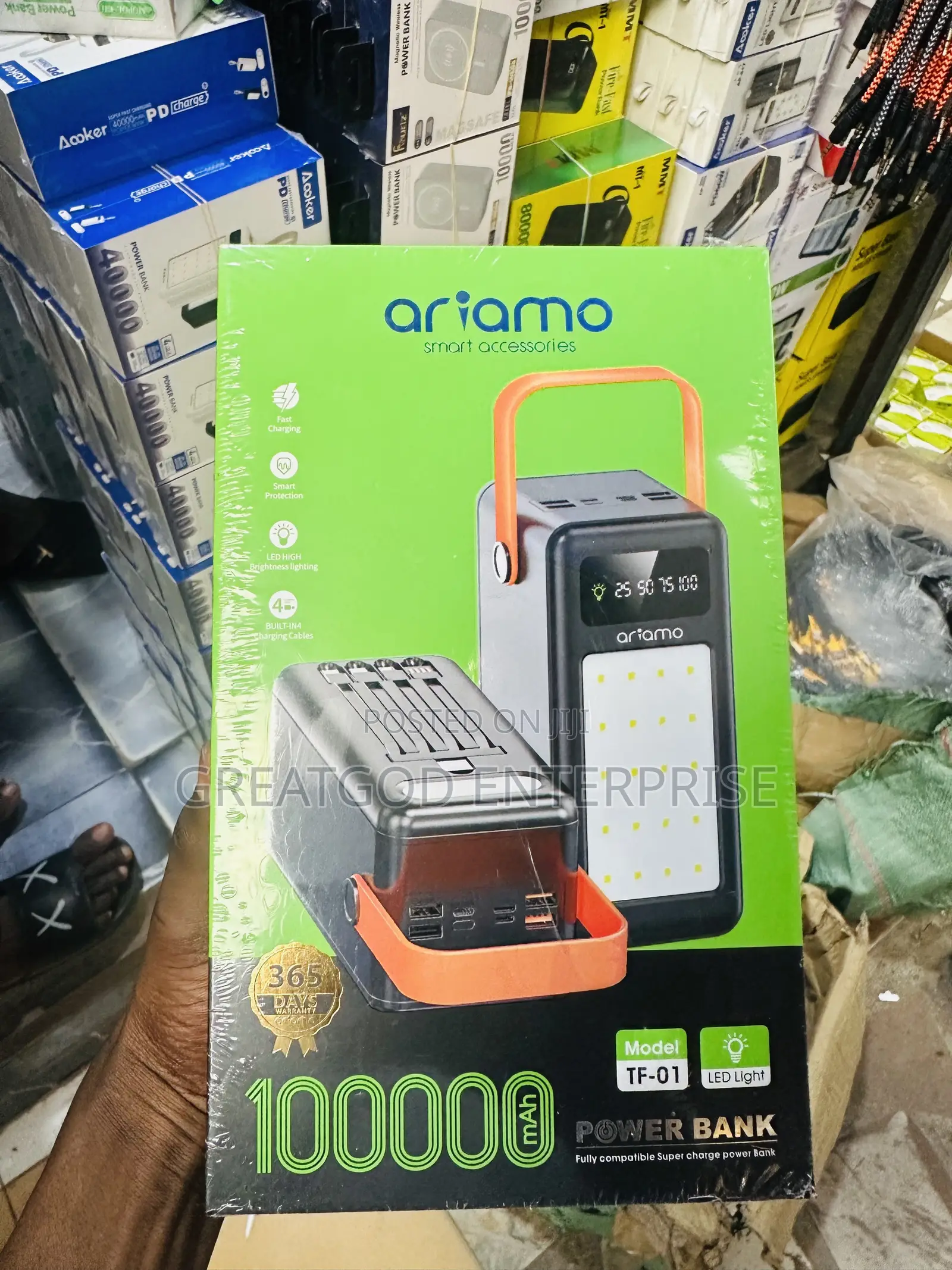 Ariamo 100,000mAh Power Bank (Model TF-01)