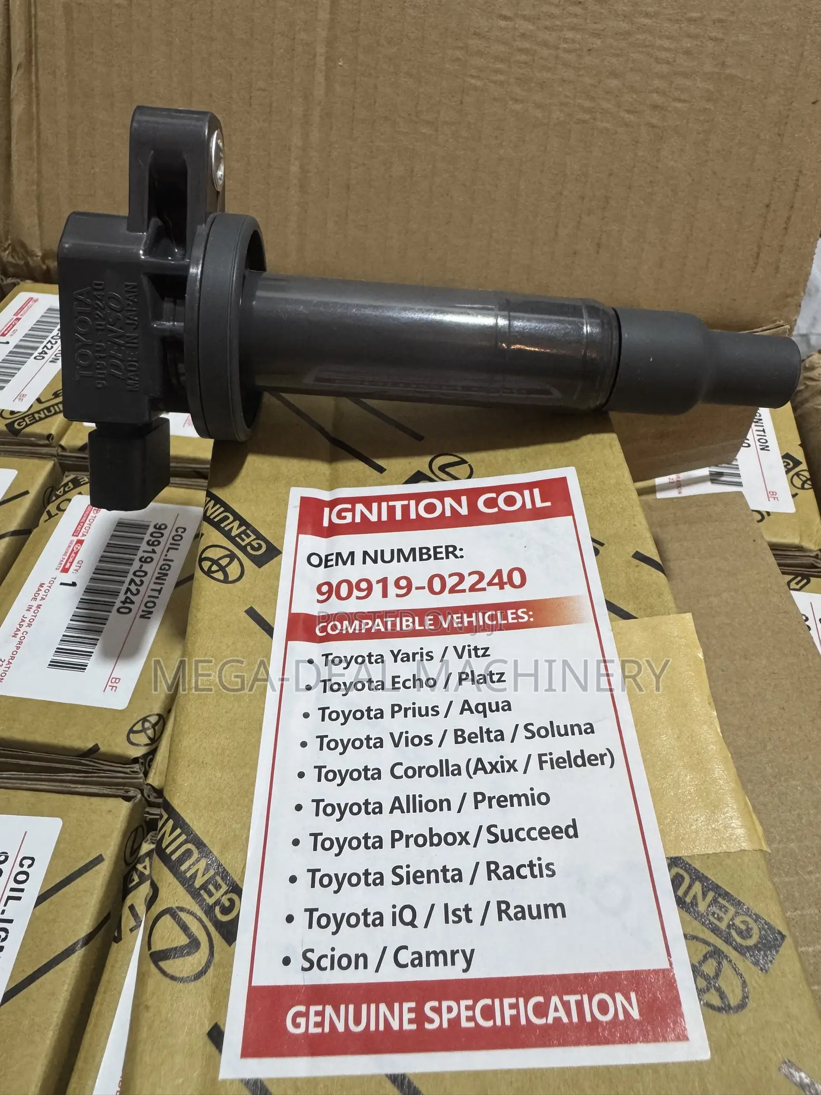 Original Toyota / Denso Ignition Coil .Made in Japan. Wholesale.