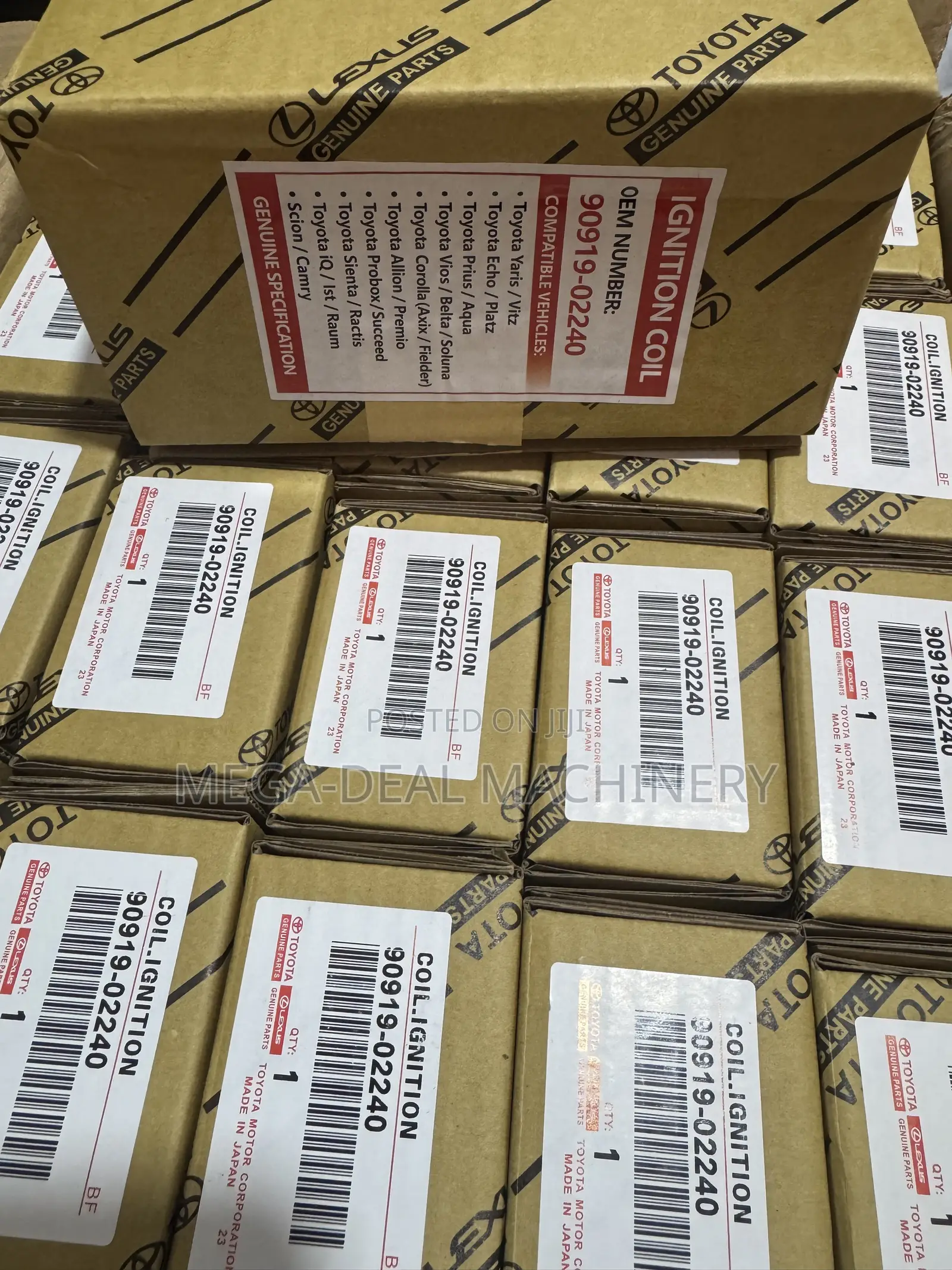Original Toyota / Denso Ignition Coil .Made in Japan. Wholesale.