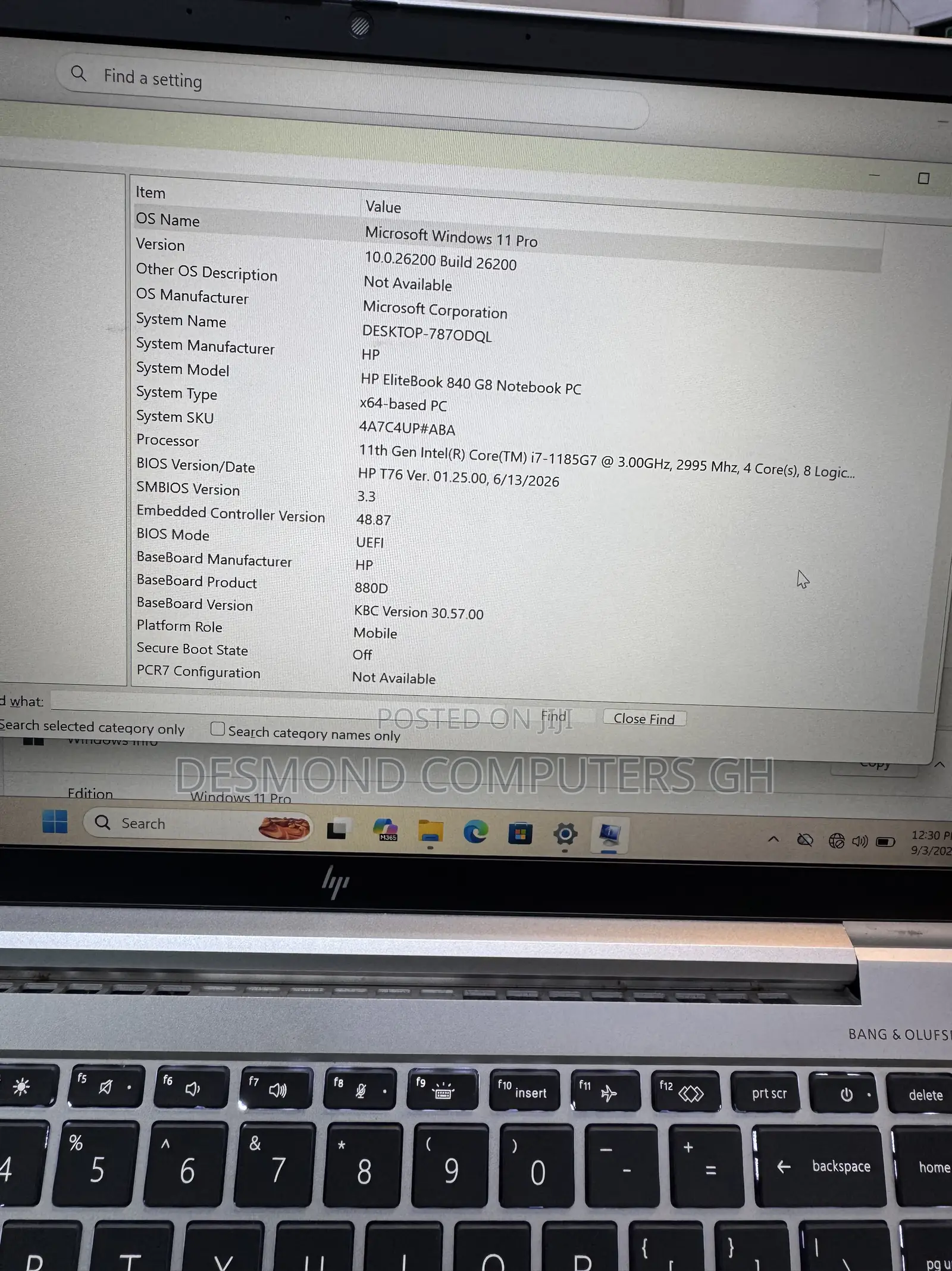Laptop HP EliteBook 840 G8 16GB Intel Core i7 SSD 256GB