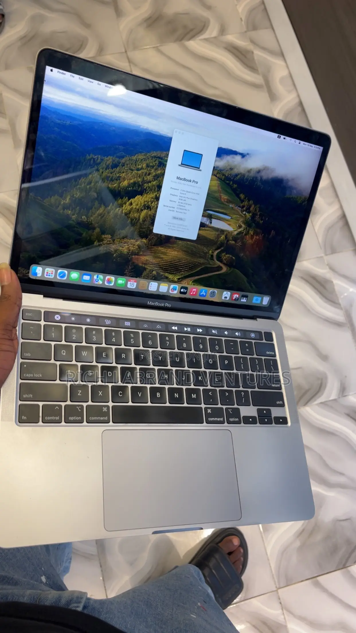 Laptop Apple MacBook Pro 2019 8GB Intel Core i5 SSD 256GB