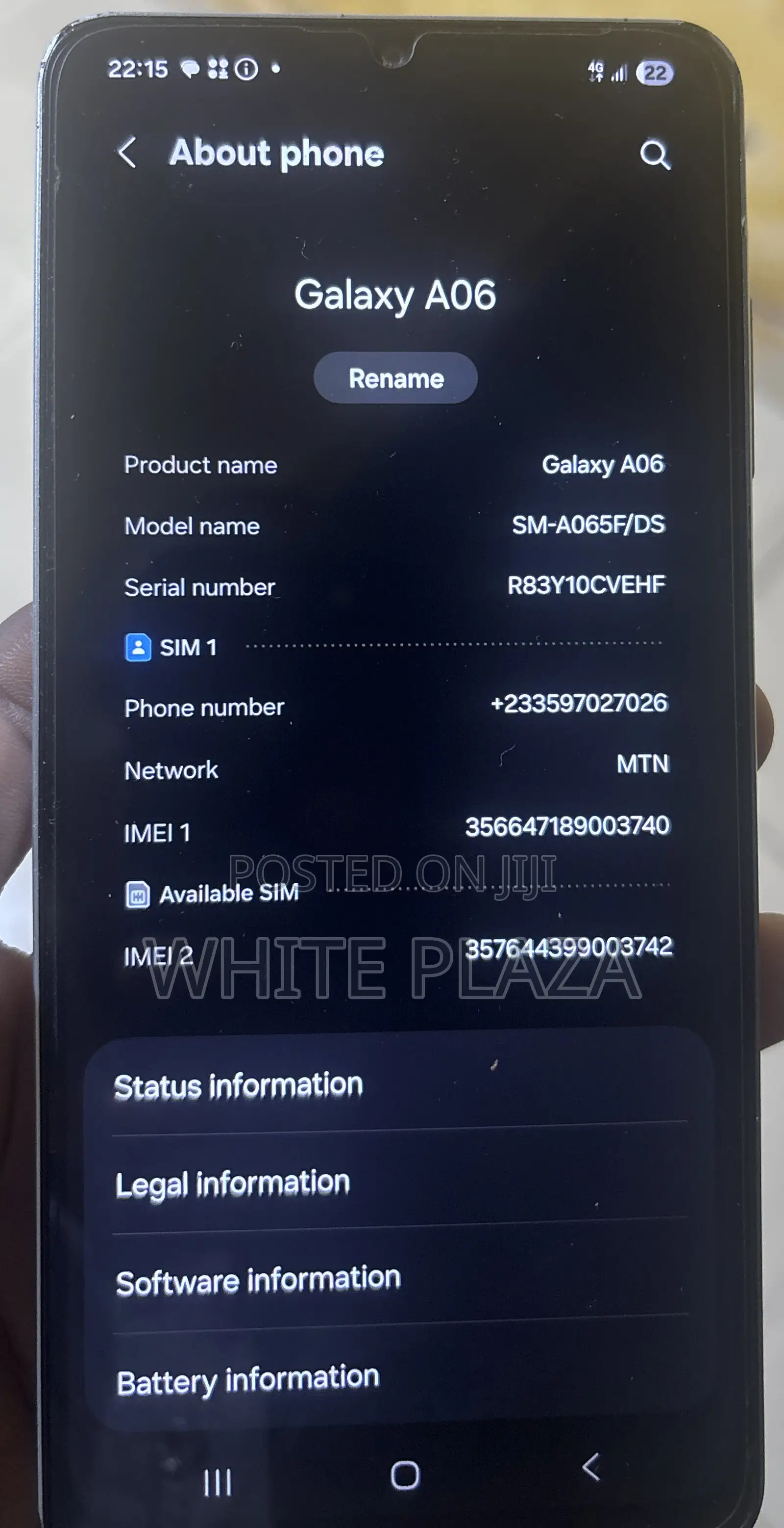 Samsung Galaxy A06 64 GB White