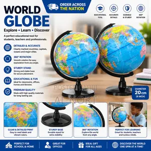20 Cm Educational World Globe