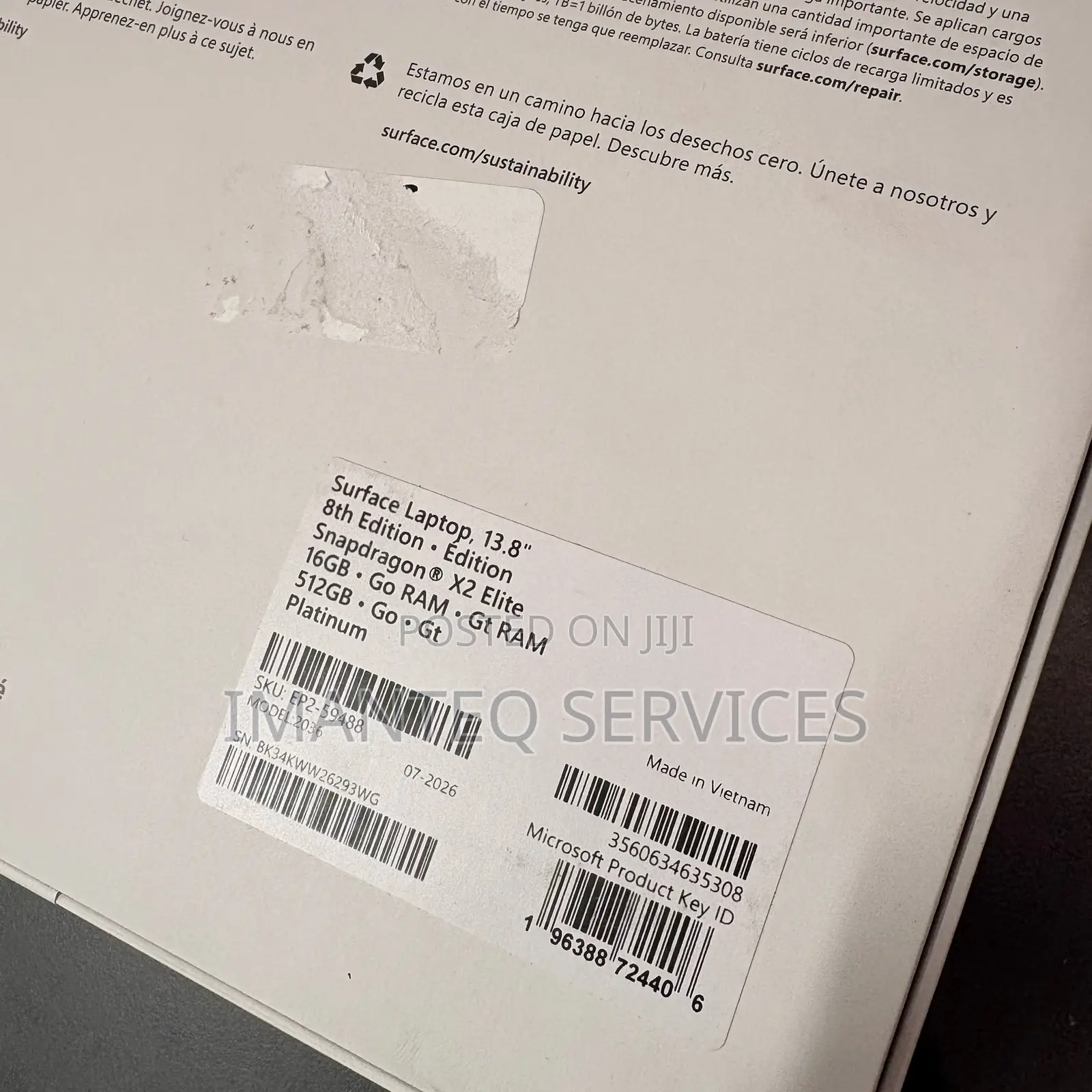 New Microsoft Surface Laptop 8 16GB Qualcomm Snapdragon X Elite 512GB