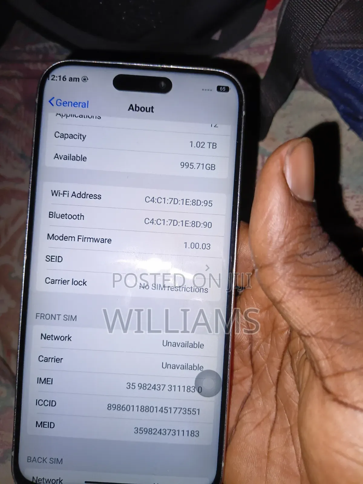 Apple iPhone 15 Pro Max 1 TB Silver
