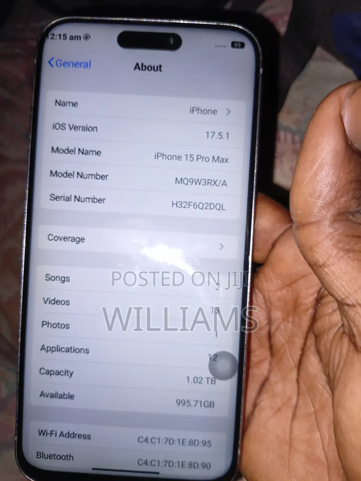 Apple iPhone 15 Pro Max 1 TB Silver