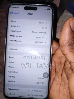 Apple iPhone 15 Pro Max 1 TB Silver