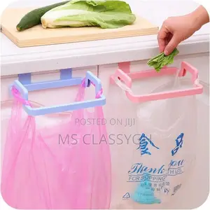 Trash Rack Storage Garbage Bag Holder Cupboard Door Back Bag