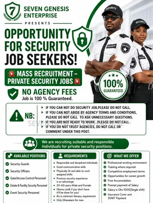 Mass Recruitment of Security Guards