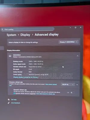 32 Inches Carve Gaming Monitor 144hz 2k Resolution
