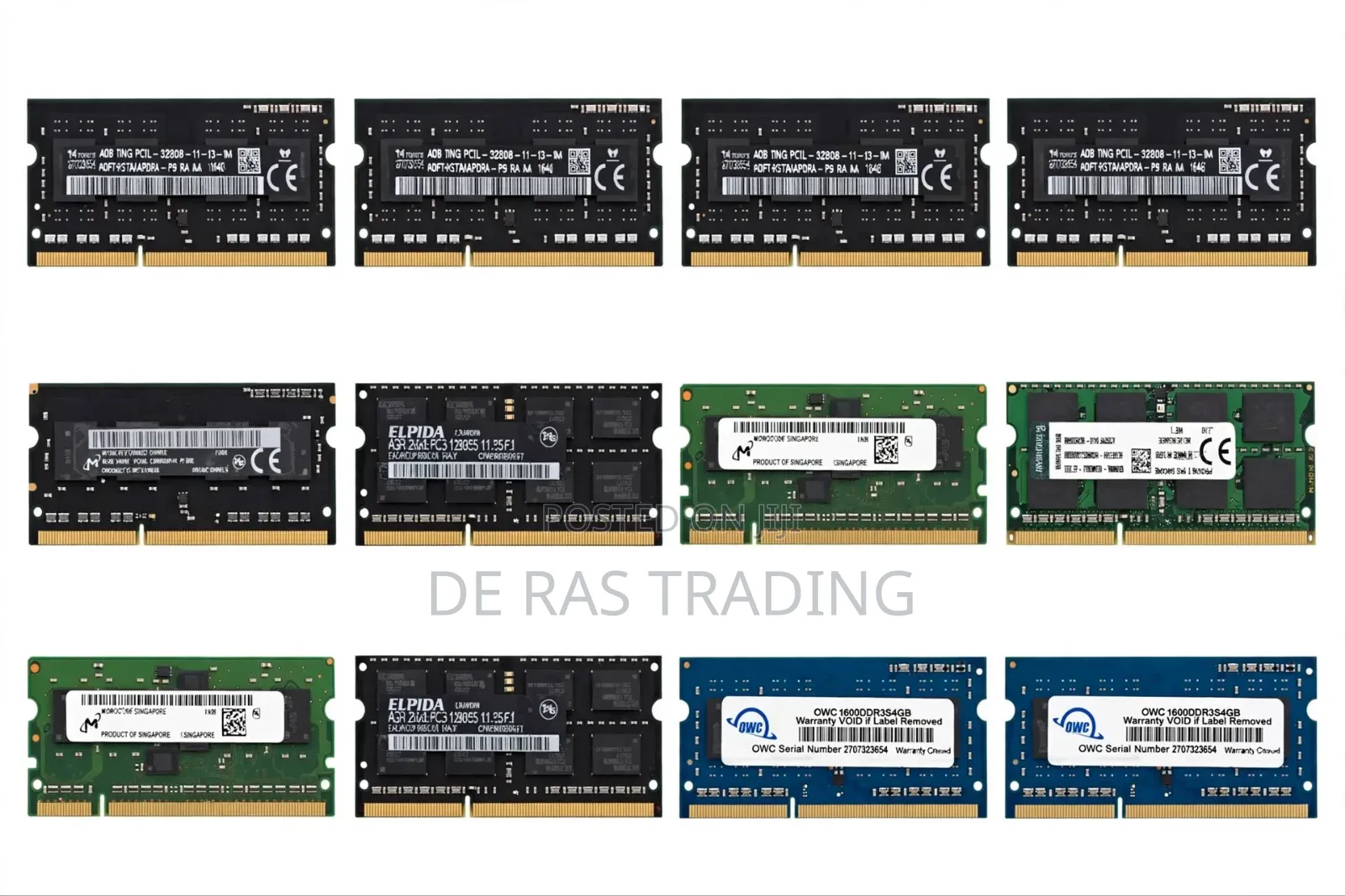 DDR3/- 4GB - Memory for Laptops or Compact Systems.