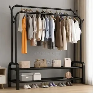 Strong Pipe Double Hanging Space Rack